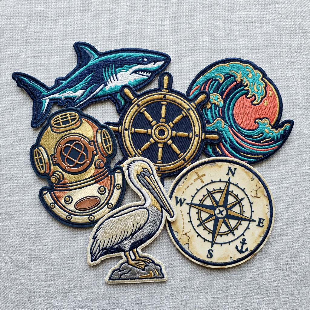 Custom patches ready for production by Oceans Patches